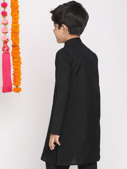 Vastramay Boys Black Kurta