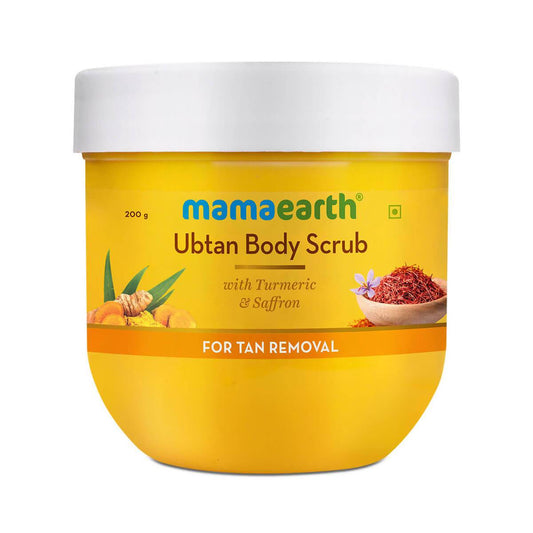 Mamaearth Ubtan Body Scrub with Turmeric and Saffron for Tan Removal