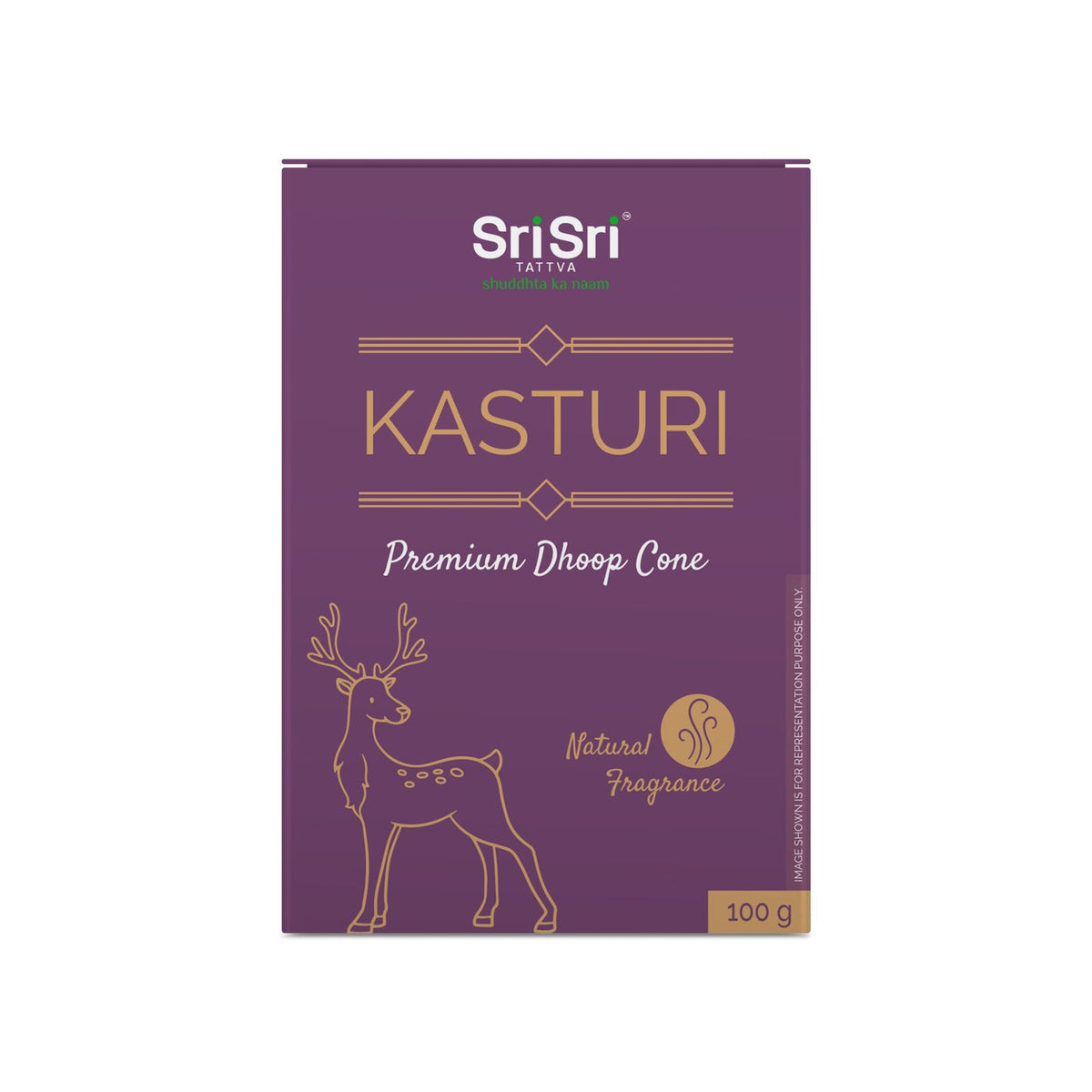 Sri Sri Tattva Premium Kasturi Dhoop Cone For Pooja | Fragrances – Natural Kasturi