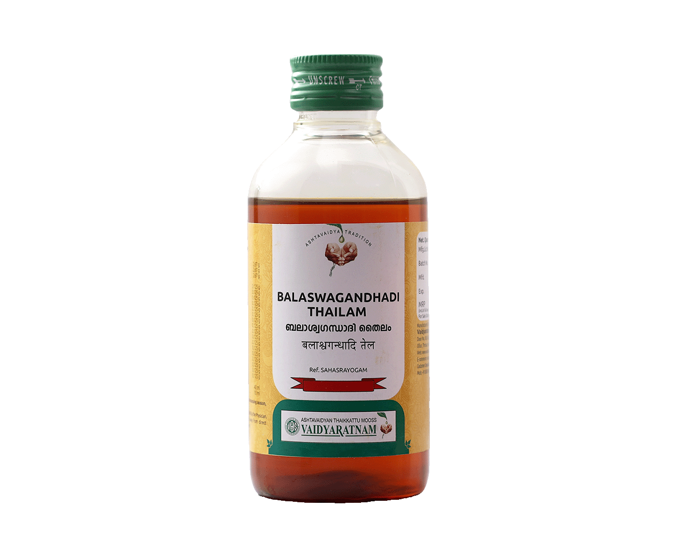 Vaidyaratnam Balaswagandhadi Oil