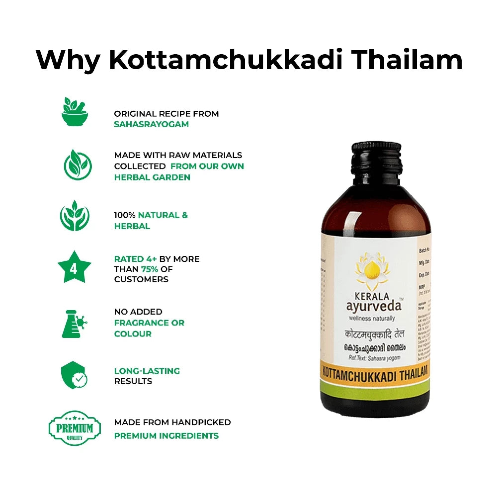 Kerala Ayurveda Kottamchukkadi Thailam 