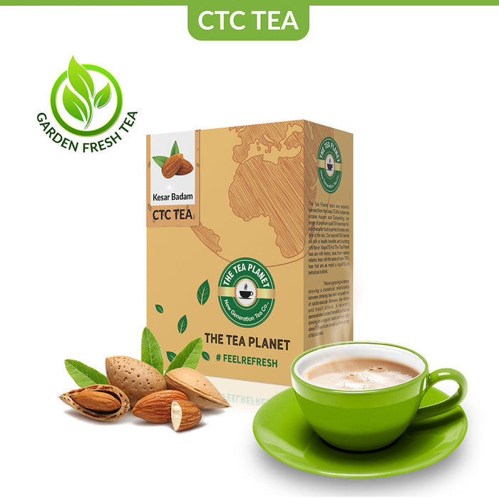 The Tea Planet Kesar Badam Flavored CTC Tea