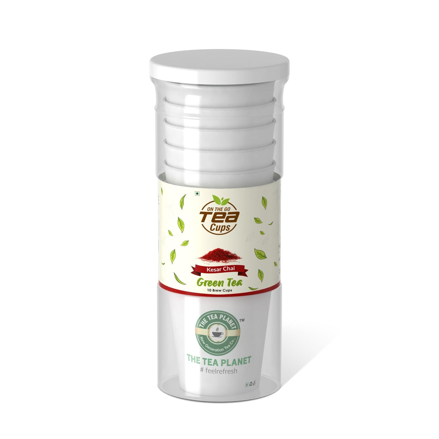 The Tea Planet Kesar Instant Green Tea Brew Cup