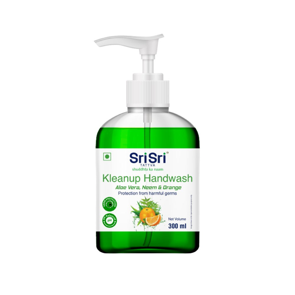 Sri Sri tattva Kleeanup handwash Alo vera neem & orange - PUSHMYCART