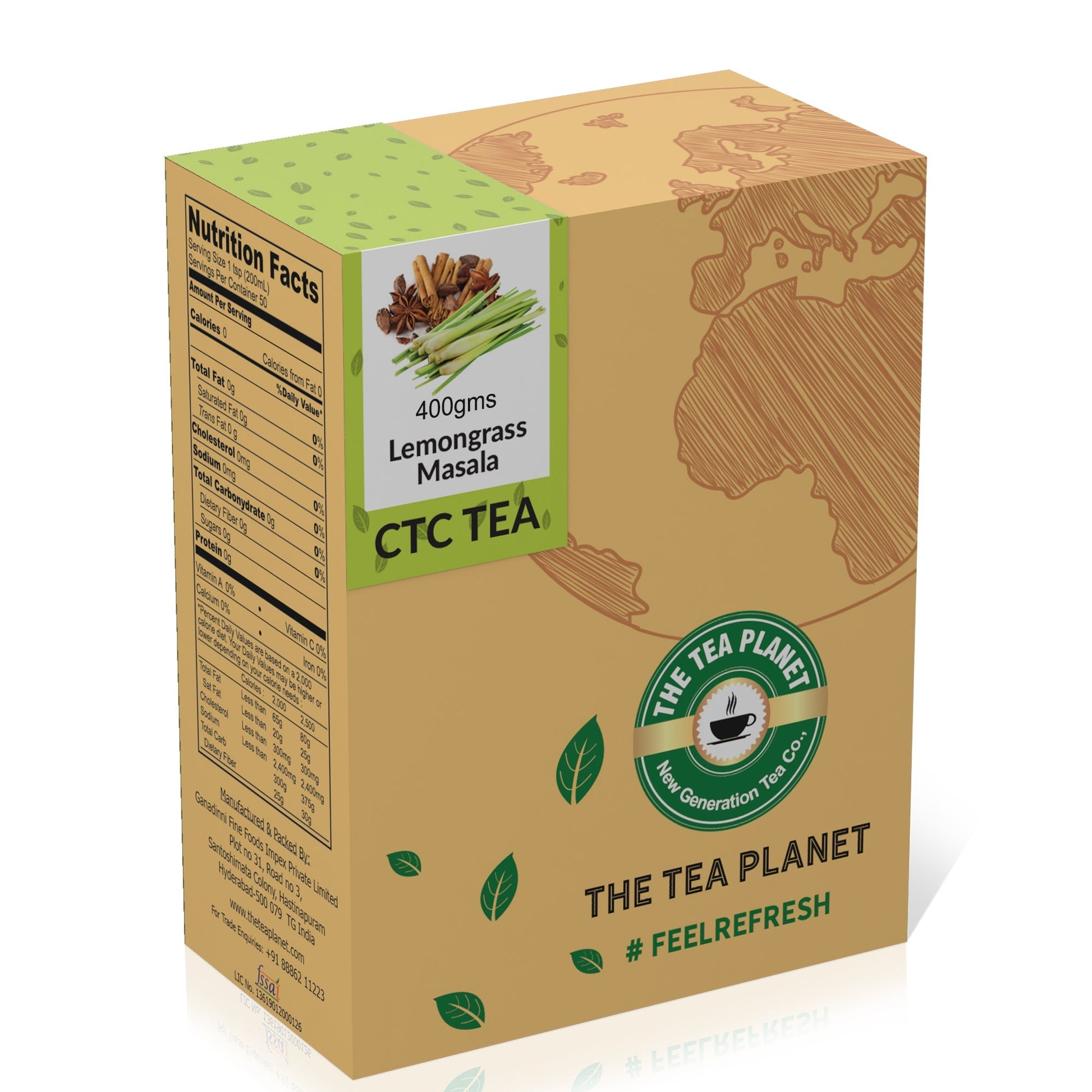 The Tea Planet Lemongrass Masala Chai CTC Tea