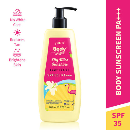Plum Lily Miss Sunshine Sunscreen Body Lotion SPF 35 PA+++ by BodyLovin