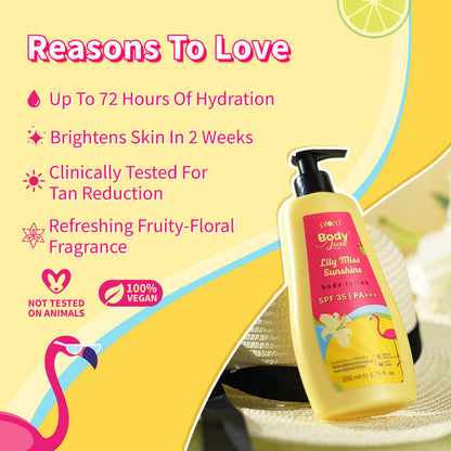 Plum Lily Miss Sunshine Sunscreen Body Lotion SPF 35 PA+++ by BodyLovin