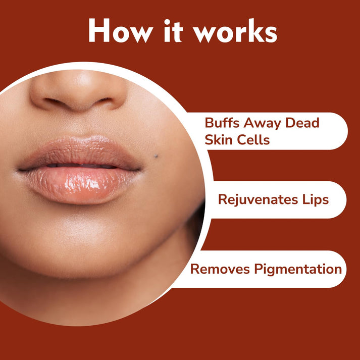 Dermistry Coffee Lip Scrub for Smooth, Soft & Naturally Healthy Lips