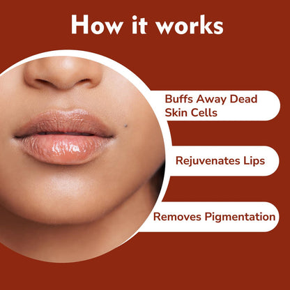 Dermistry Coffee Lip Scrub for Smooth, Soft & Naturally Healthy Lips