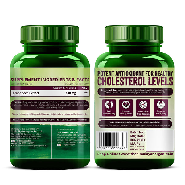 Himalayan Organics Grape Seed Extract Capsules