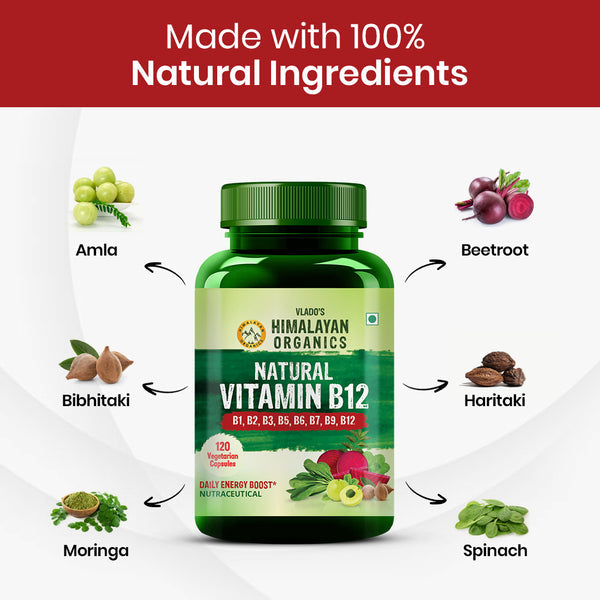 Himalayan Organics Methyl Cobalamin Vitamin B12 Tablets