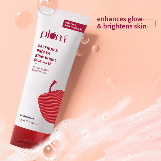 Plum Saffron & Papaya Glow Bright Face Wash