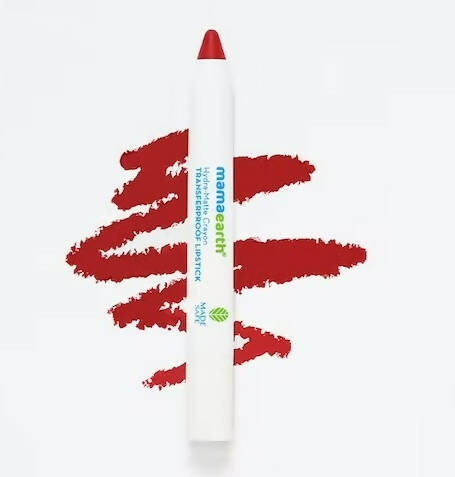 Mamaearth Hydra|Matte Crayon Transferproof Lipstick Raspberry Red