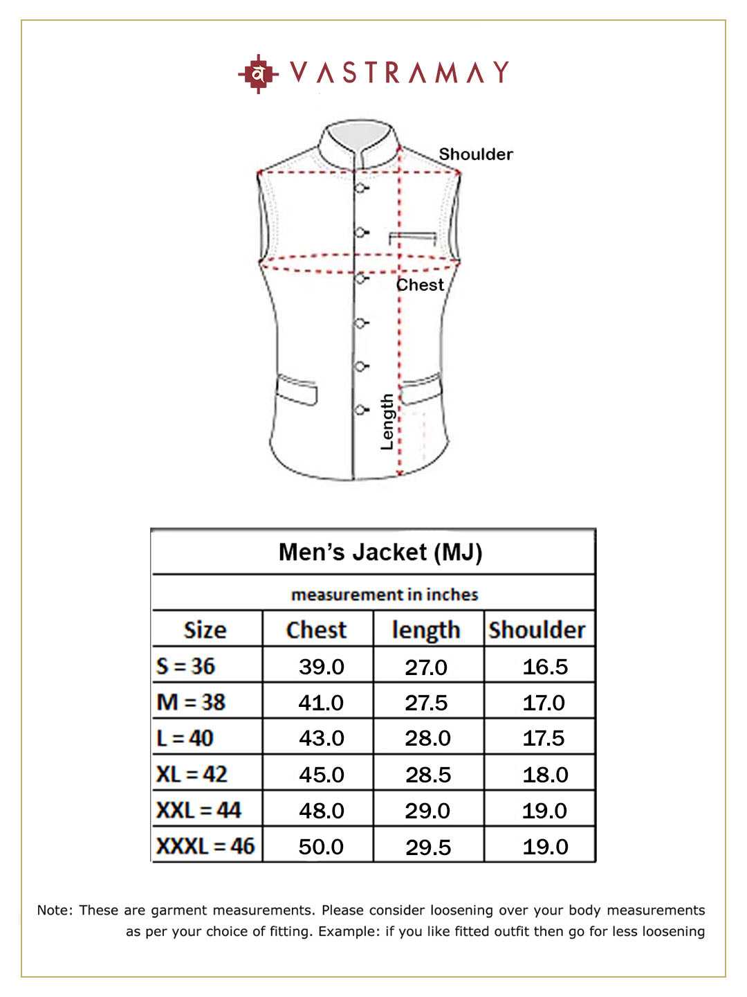 Vastramay Men's Cream Thread Worked Cotton Nehru Jacket