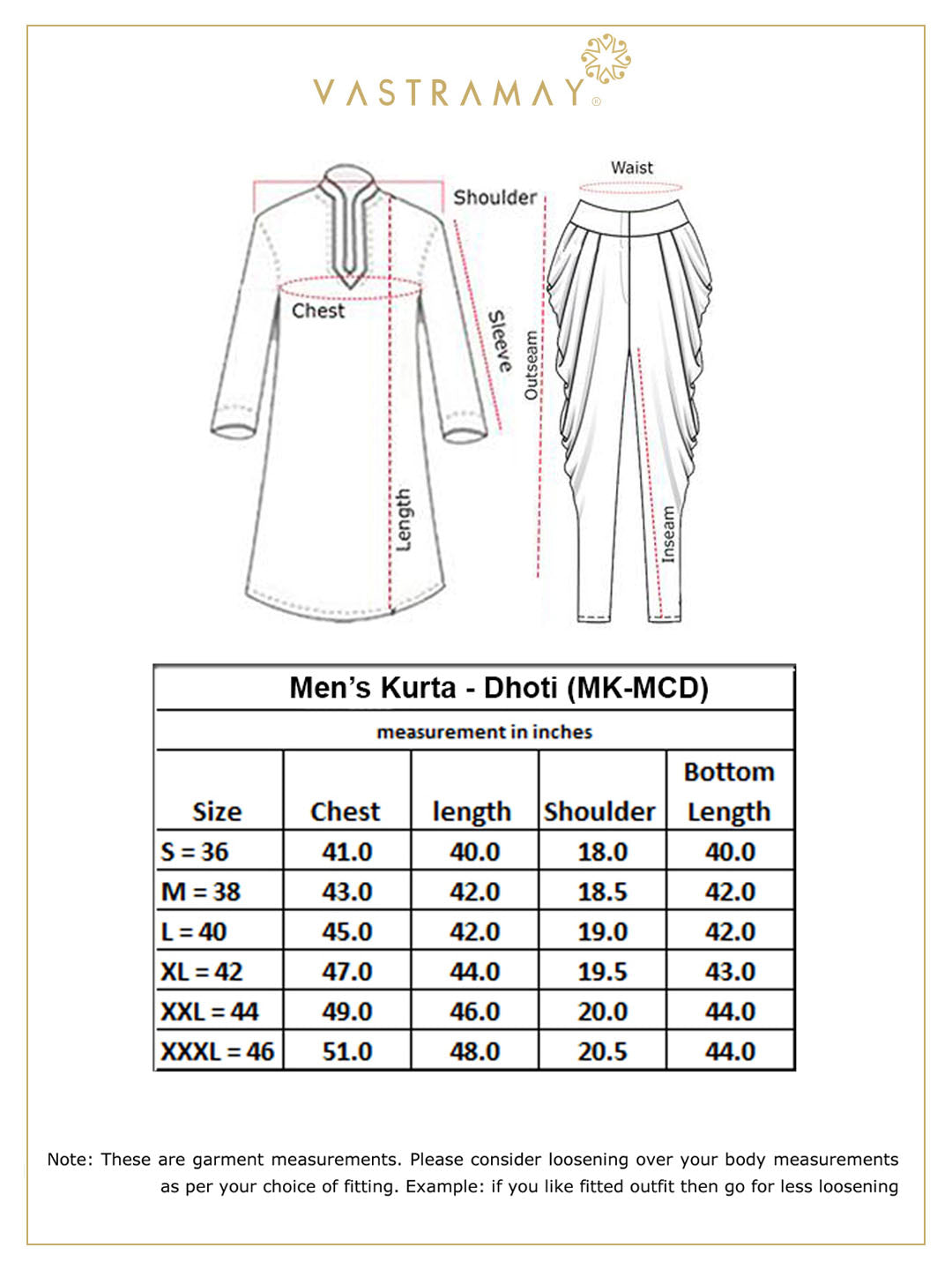 Vastramay mens cream embroidered vertical mirror work kurta with cowl dhoti set