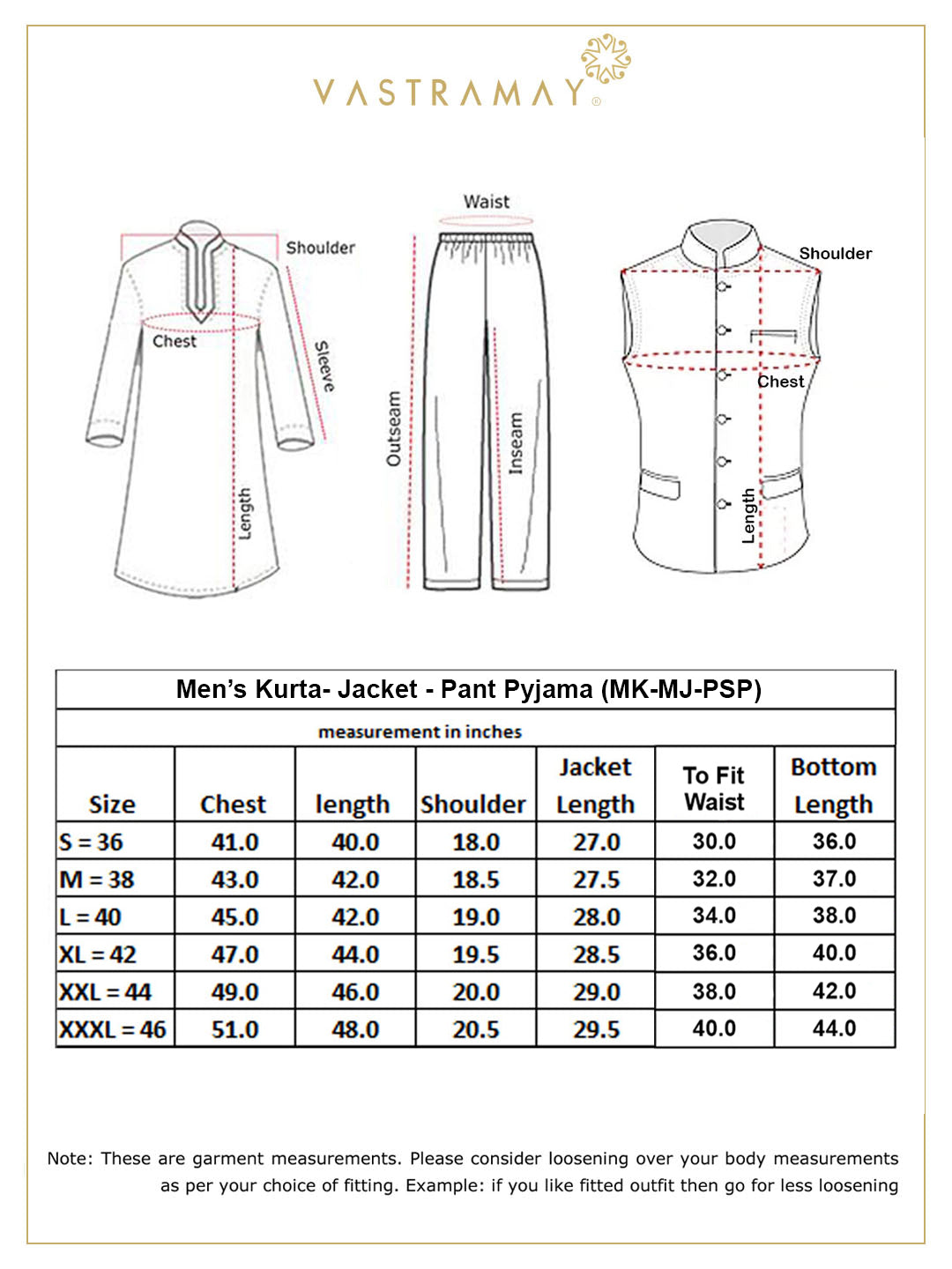 SHVAAS By VASTRAMAY Men's Cream Leaf Printed Pure Cotton Nehru Jacket With Short Kurta And Pant Set