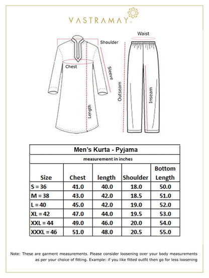mens blue cotton silk blend kurta and pyjama set630