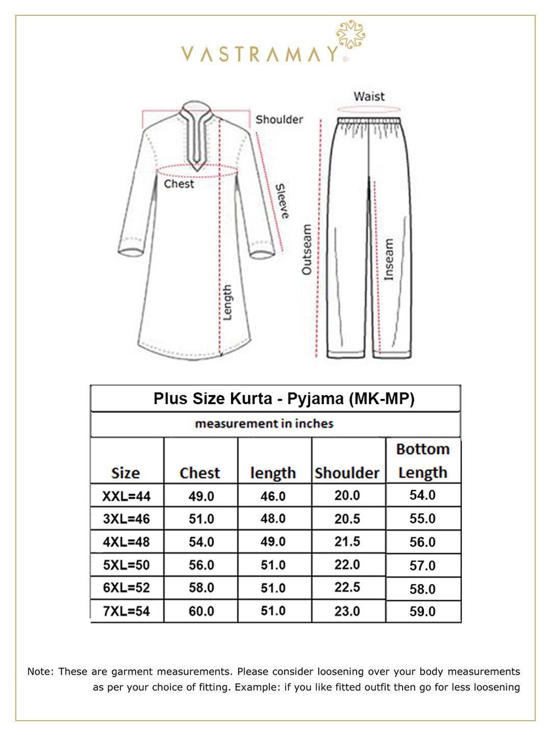 VASTRAMAY Men's Plus Size Cream Silk Blend Kurta Pyjama Set