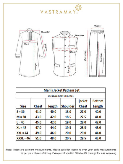 mens white cotton blend kurta ethnic jacket and pyjama set1156