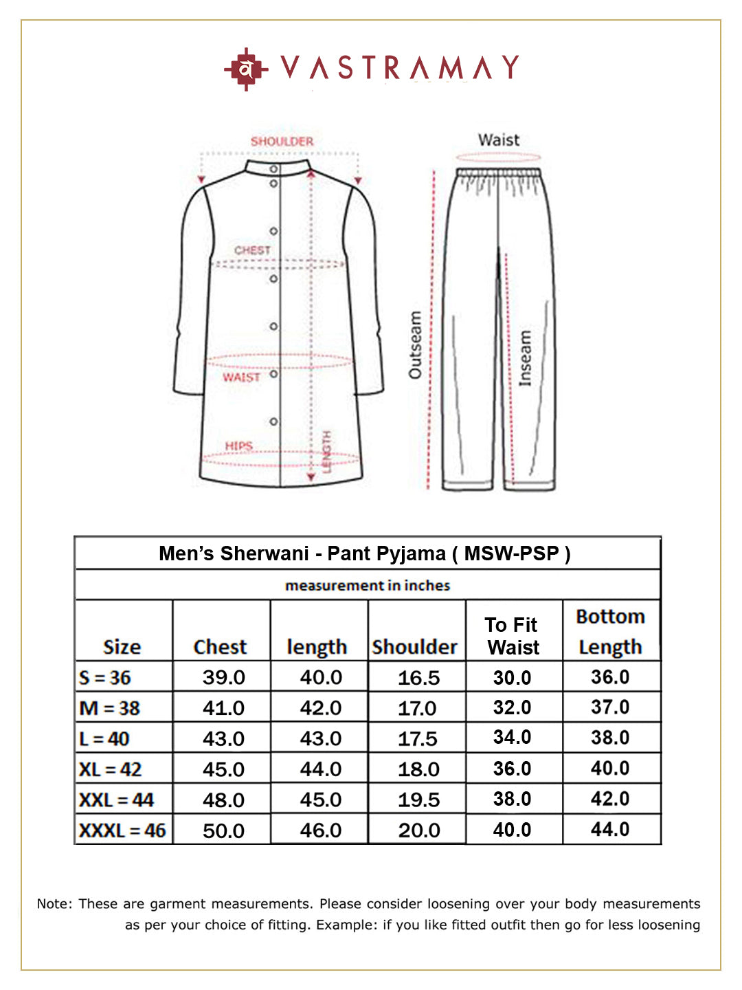 VASTRAMAY Men's Cream Golden Sequins Embroidered Sherwani Set