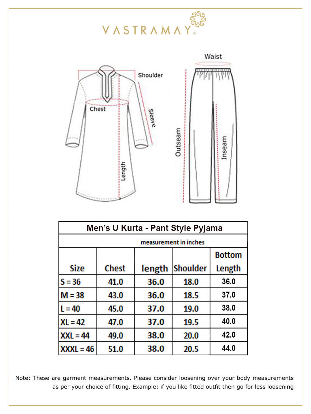 Vastramay mens white silk blend kurta and pant style pyjama set