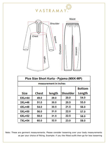 plus size mens work from home kurta and salwar set