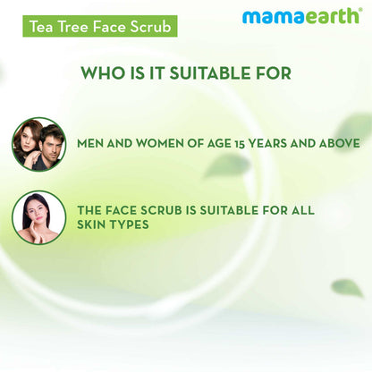 Mamaearth Tea Tree Face Scrub For Skin Purification