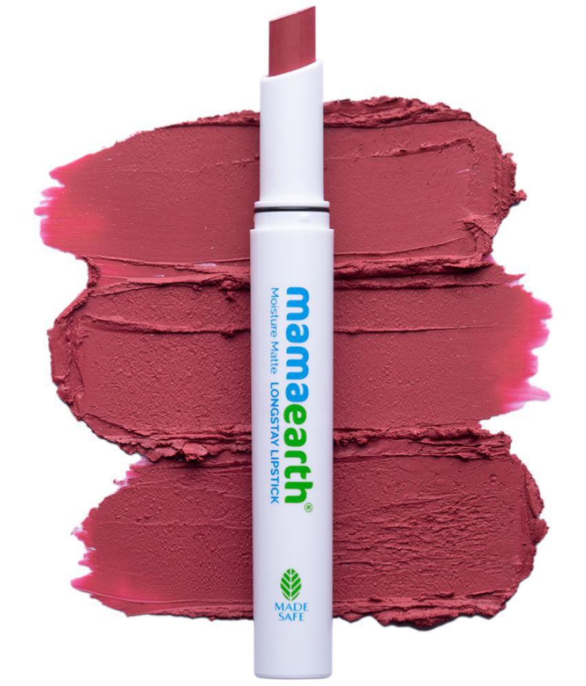 Mamaearth Moisture Matte Long Stay Lipstick-Bubblegum Nude
