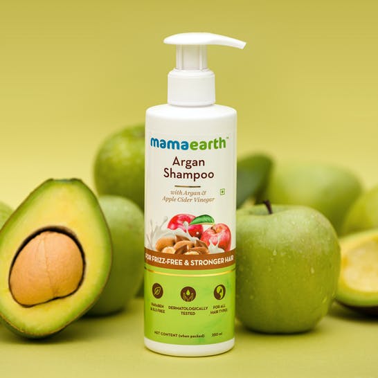 Mamaearth Argan Shampoo For Frizz|Free and Stronger Hair