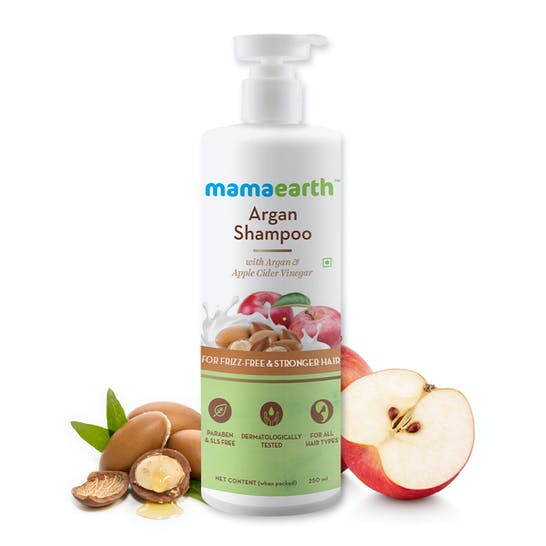 Mamaearth Argan Shampoo For Frizz|Free and Stronger Hair