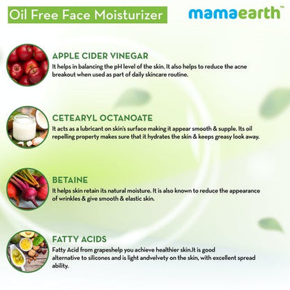 Mamaearth Oil|Free Face Moisturizer