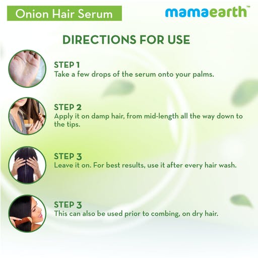 Mamaearth Onion Hair Serum For Strong Frizz Free Hair
