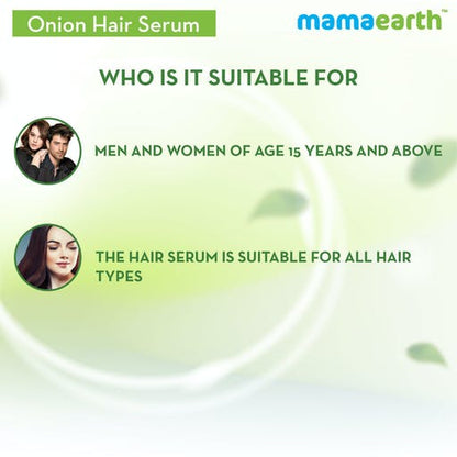 Mamaearth Onion Hair Serum For Strong Frizz Free Hair
