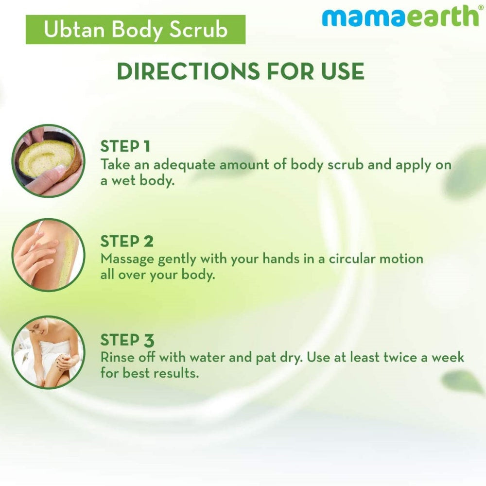 Mamaearth Ubtan Body Scrub with Turmeric and Saffron for Tan Removal