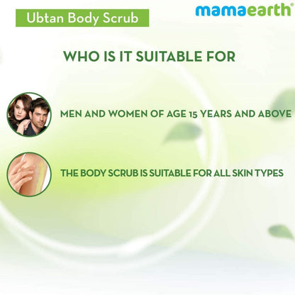 Mamaearth Ubtan Body Scrub with Turmeric and Saffron for Tan Removal