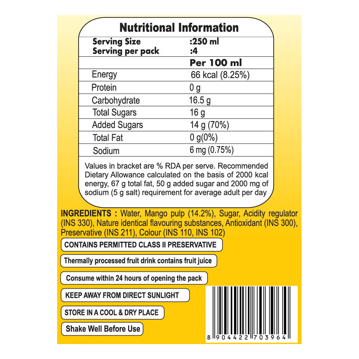 Patanjali Mango Juice