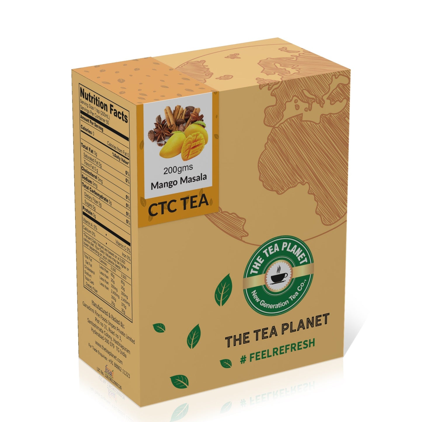 The Tea Planet Mango & Masala Flavored CTC Tea