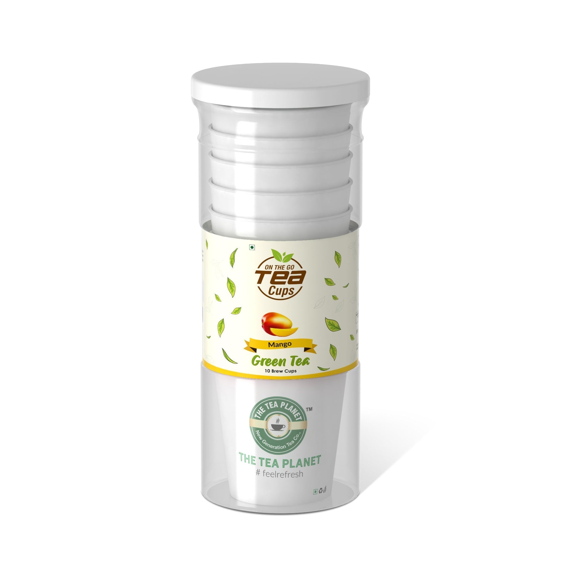 The Tea Planet Mango Instant Green Tea Brew Cup