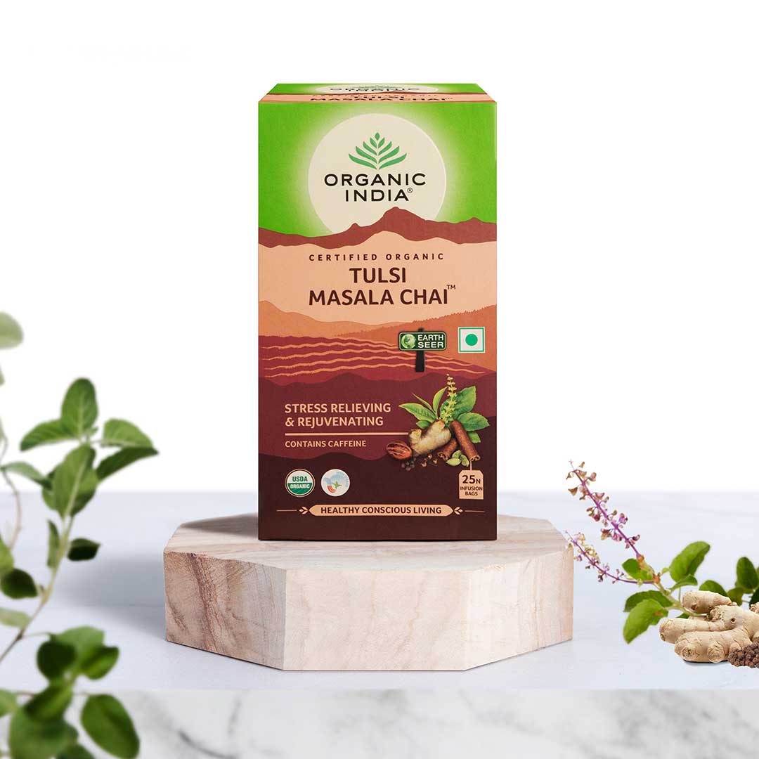 Organic India Tulsi Masala Chai 25 Tea Bags