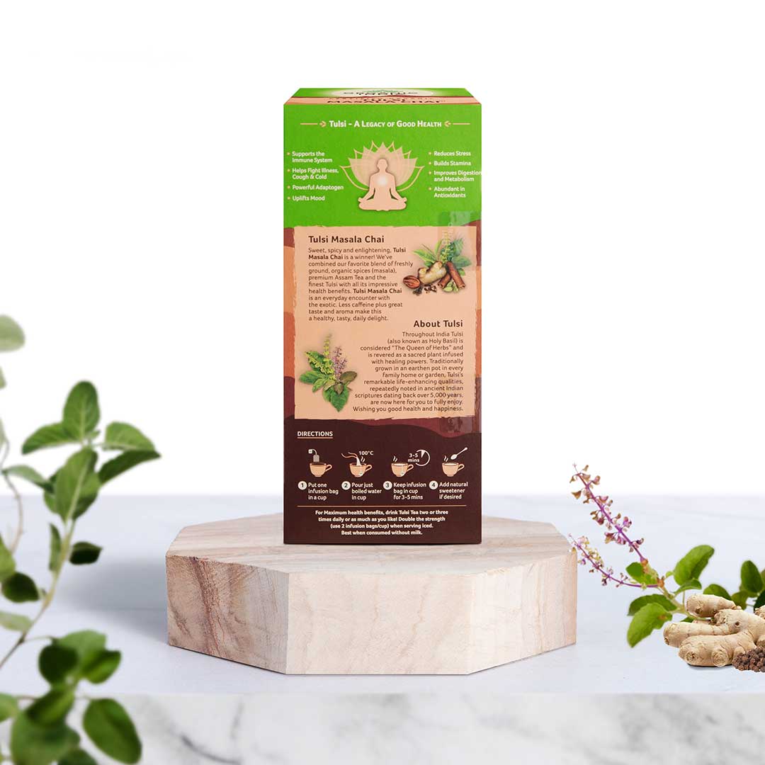 Organic India Tulsi Masala Chai 25 Tea Bags - PUSHMYCART