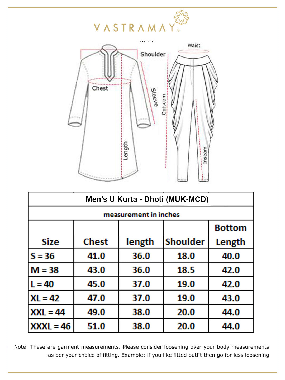 Vastramay Men's Bronze And black Silk Blend Kurta and Dhoti Set