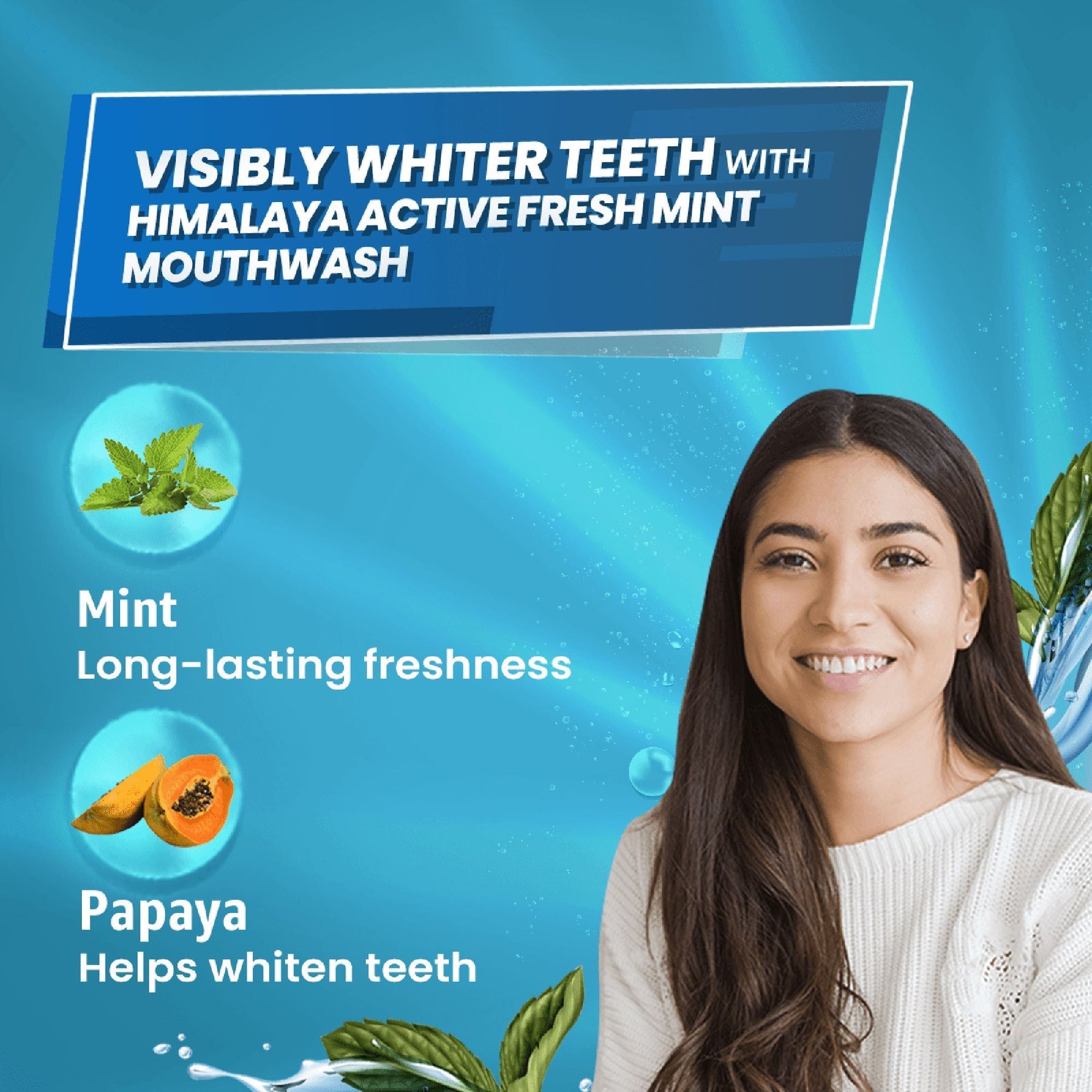 Himalaya Herbals Active Fresh Mint Mouthwash - PUSHMYCART