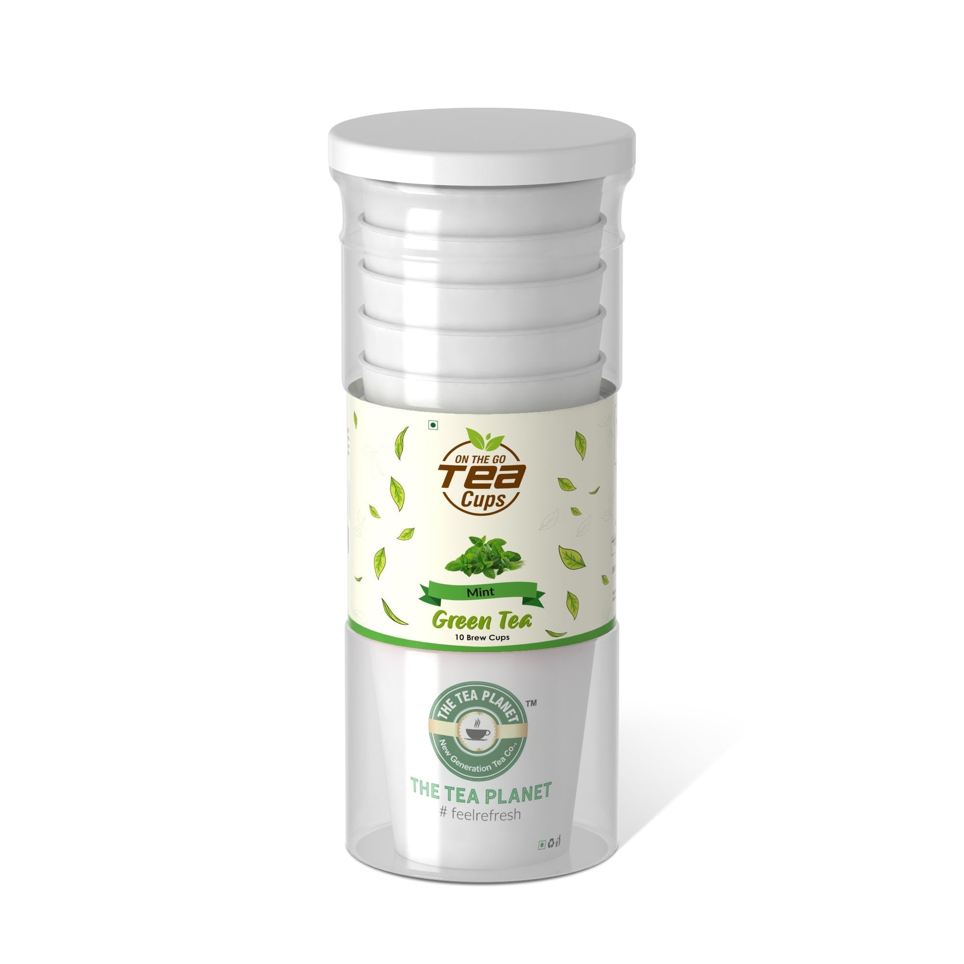 The Tea Planet Mint Instant Green Tea Brew Cup