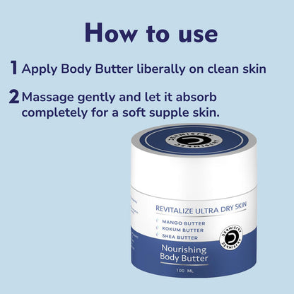 Dermistry Body Butter for Dry Skin | Intense Hydration Formula