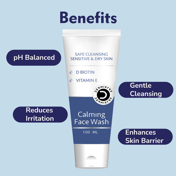 Dermistry Face Wash for Dry Skin | Gentle Daily Cleanser Formula