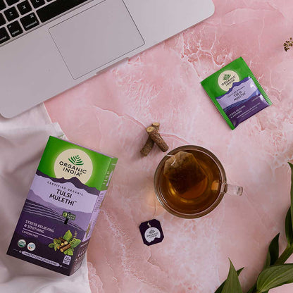 Organic India Tulsi Mulethi Tea - PUSHMYCART
