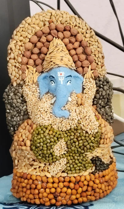 Navadanya Ganesh Idol 