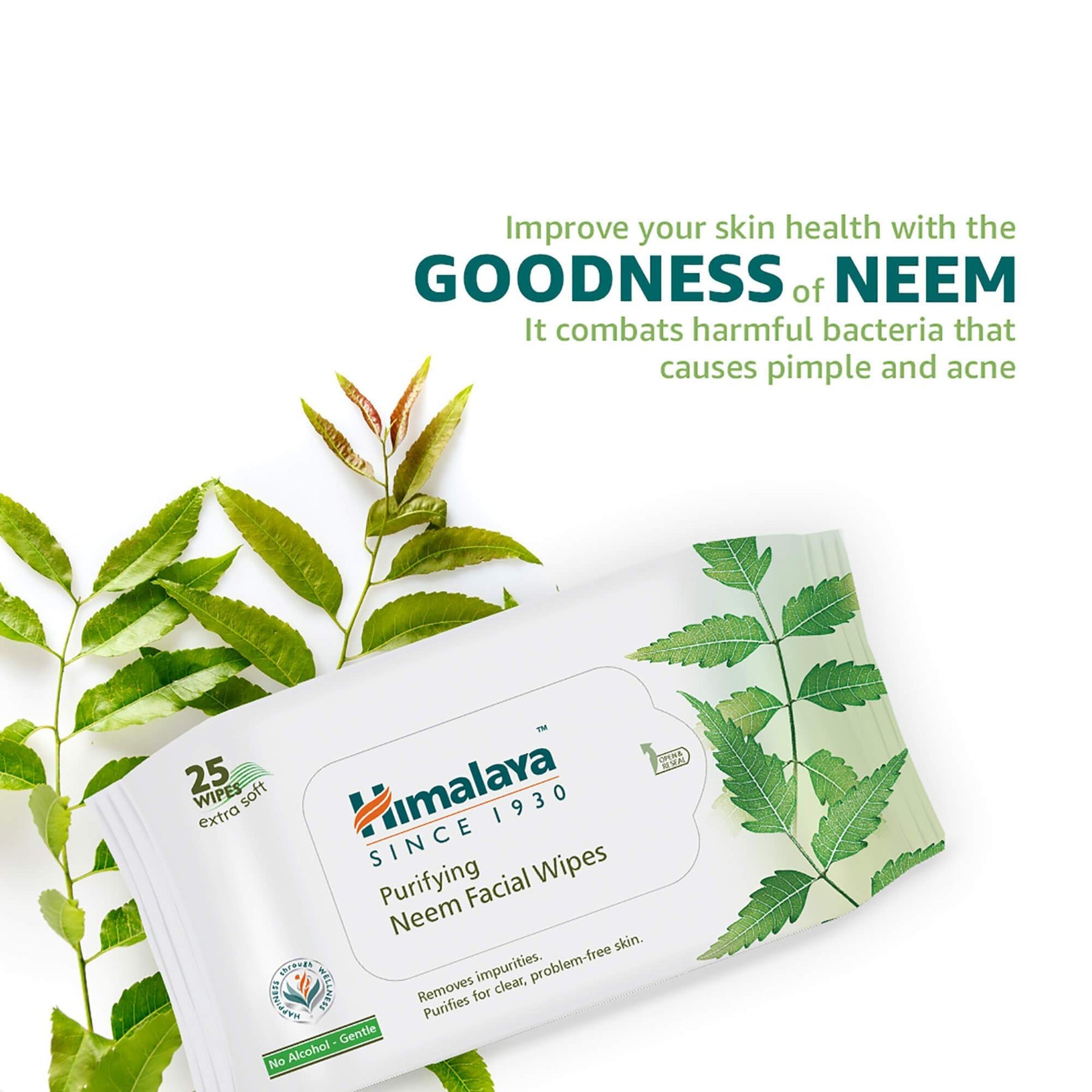 Himalaya Personal Care Purifying Neem Facial Wipes