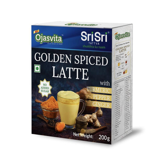 Sri Sri Tattva Golden Spiced Latte Ojasvita with Turmeric, Pepper and Ginger