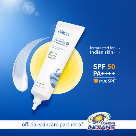 Plum 2% Niacinamide & Rice Water SPF 50 PA++++ Hybrid Sunscreen